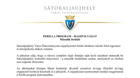 Második fordulójához érkezett a Perilla Program rajzpályázata Sátoraljaújhelyen