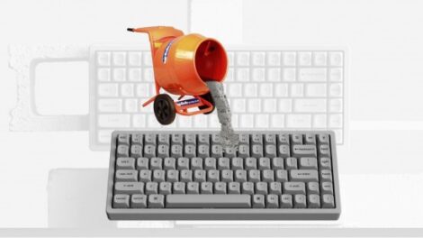 Őrülten hangzik, de megvásárolható a beton billentyűzet