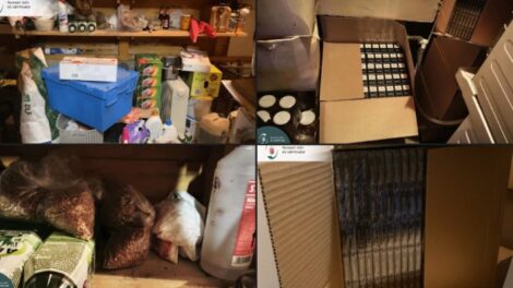 Több ezer doboz adózatlan cigarettát és vágott dohányt találtak egy szabolcsi családi házban