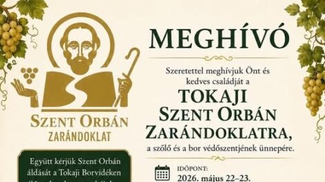 Tokaji Szent Orbán Zarándoklatot rendeznek május végén