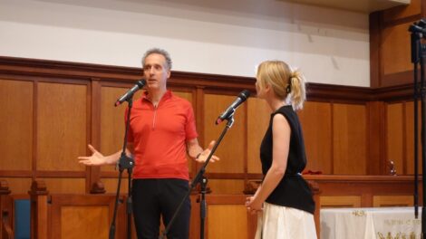 Graham Fitkin angol zeneszerző adott koncertet Sárospatakon
