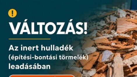 Fizetőssé vált az építési törmelék leadása a hulladékudvarokban