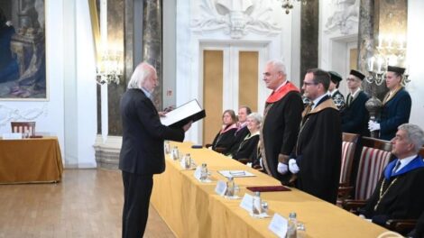 Az ELTE tiszteletbeli díszdoktora lett Krasznahorkai László író