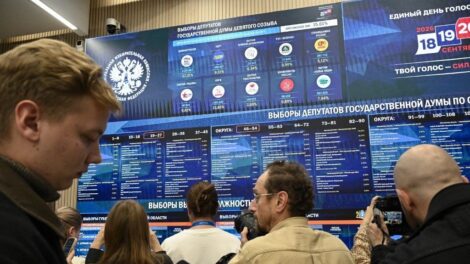 Az Egységes Oroszország vezet az első becslések szerint