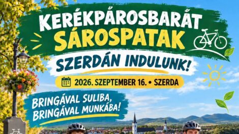 Szerdán kerékpárra ül Sárospatak