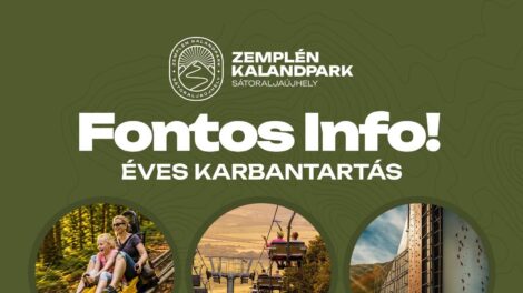 Karbantartás miatt több élményelem átmenetileg bezár a Zemplén Kalandparkban