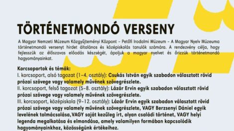 Történetmondó versenyt hirdet A Magyar Nyelv Múzeuma